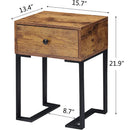 Modern Set of 2 Side Tables with Drawer - myhomestore.com.pk