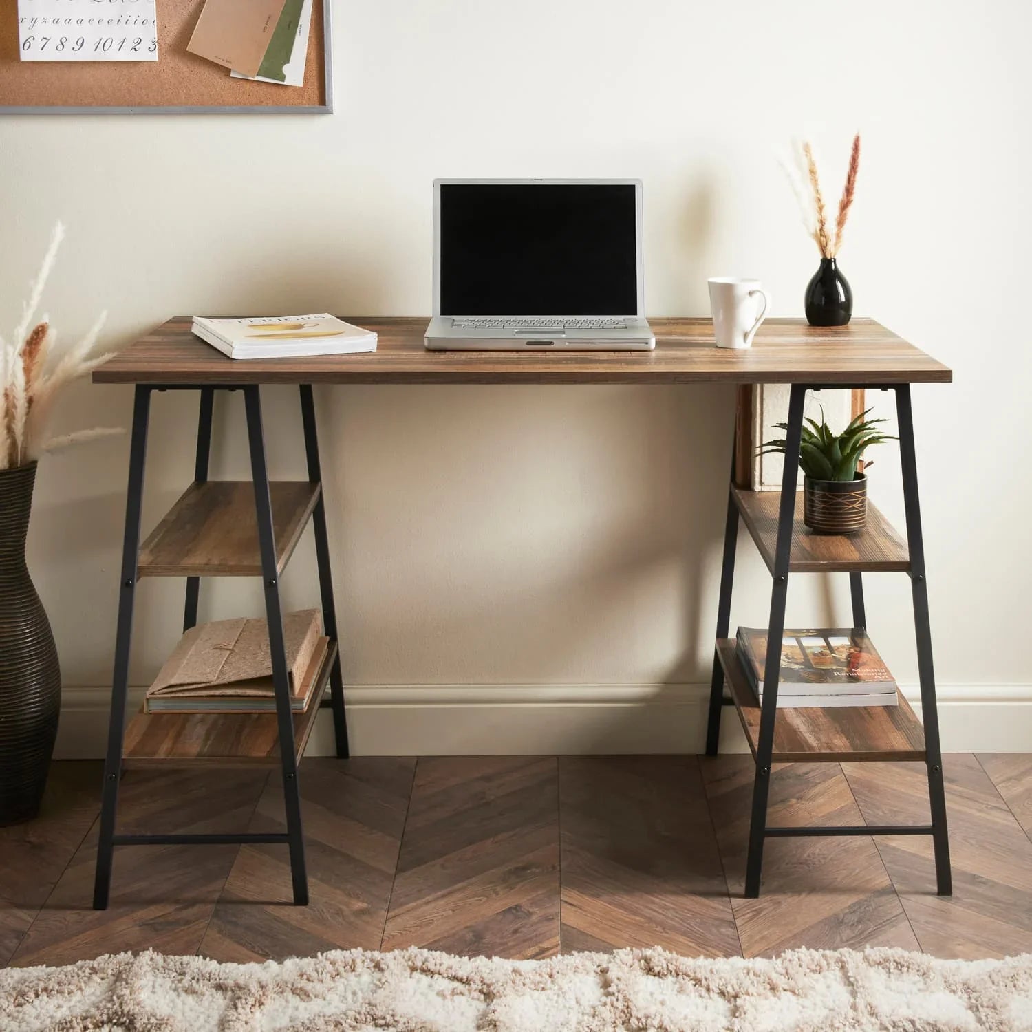 Desk With Shelves - myhomestore.com.pk