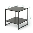 Metal Bed Frame With 2 Side Table - myhomestore.com.pk
