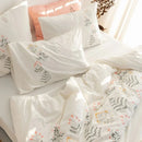 Plants Embroidered Duvet Set - myhomestore.com.pk