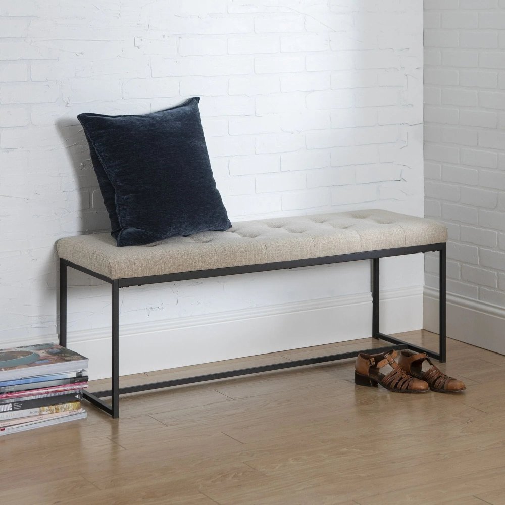 48 Inch Tufted Upholstered Bench - myhomestore.com.pk