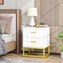 Modern Sofa Side Table With 2 Drawers - myhomestore.com.pk