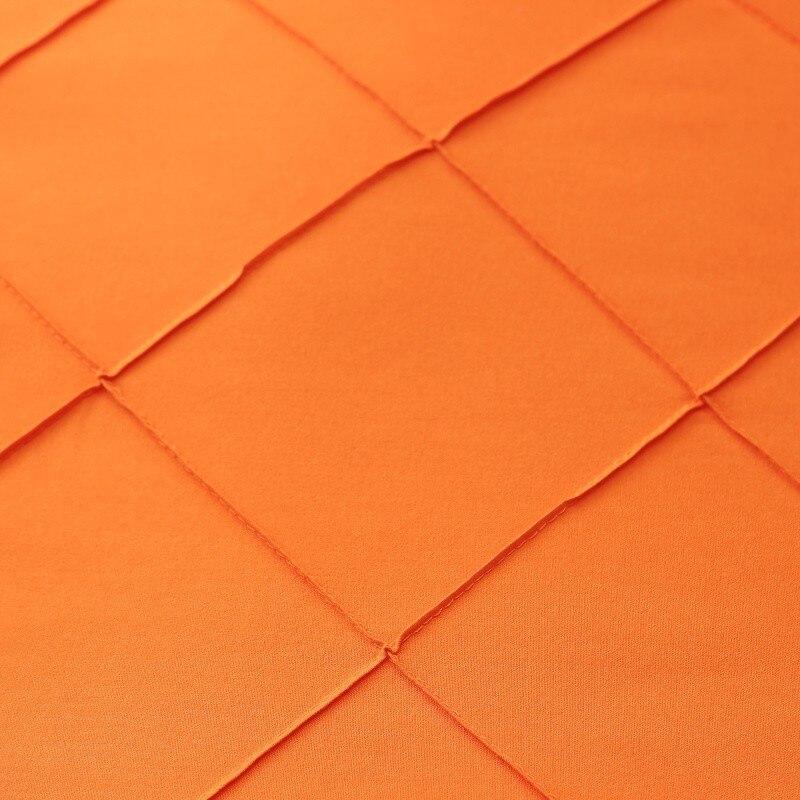 Orange Pinch Pleat Duvet Set
