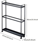 3-Tier Freestanding Multipurpose Holder with Heavy Duty Metal Shelving - myhomestore.com.pk