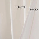 Plain Dyed Eyelet Curtains with linning (Off white) - myhomestore.com.pk
