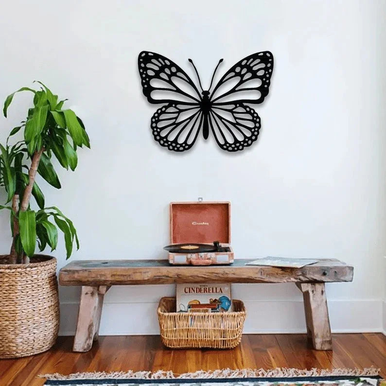 Buterfly Metal Wall Decor - myhomestore.com.pk
