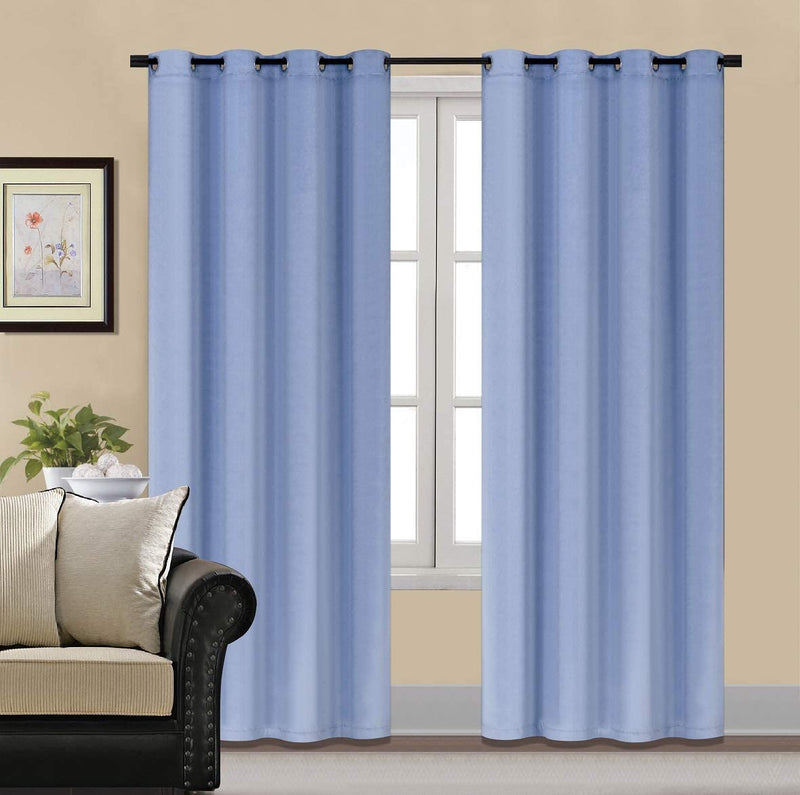 Premium Sky Blue Velvet Curtain For Bedroom & Living Room