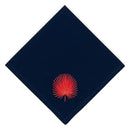 Navy Mats With Coral Fan Leaf Embroidered - myhomestore.com.pk