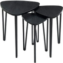 Black Nesting-Tables Living Room Coffee Table Sets of 3 - myhomestore.com.pk