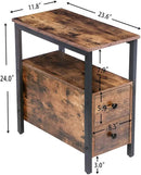 Side Table With 2 Drawer - myhomestore.com.pk