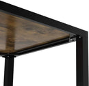 Dining Table, Rectangular Table with Metal Edges, Kitchen Table for Home Office - myhomestore.com.pk