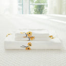 Embroidered Duvet Set Yellow Floral Bedding Set - myhomestore.com.pk
