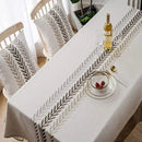 Embroidered Pattern Cotton Table Cover - myhomestore.com.pk