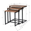 3pc Stacking Nesting Coffee Table - myhomestore.com.pk