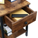 KingSo Drawer Side Table for Living Room, Bedroom - myhomestore.com.pk