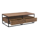 Black Metal and MDF Table - myhomestore.com.pk