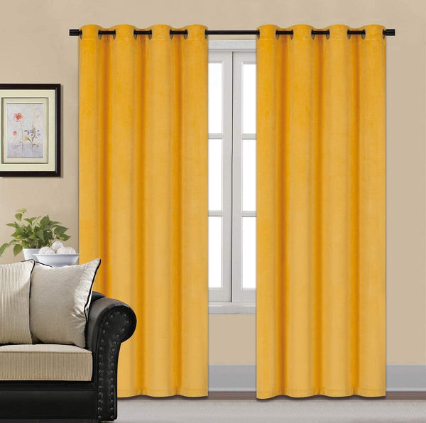 Velvet Curtain (Yellow )