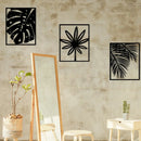 MONSTERA Metal Wall Art, Metal Wall Decor (pack of 3) - myhomestore.com.pk