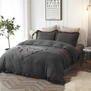 Lotus Leaf Duvet Cover (Charcoal) - myhomestore.com.pk