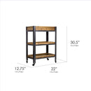 Decor Rolling Storage Cart with Shelves - myhomestore.com.pk