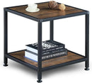 Table with Storage Shelf Metallic Frame - myhomestore.com.pk
