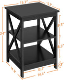 X-Design center Table with Side Table Black - myhomestore.com.pk