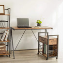 File Cabinet Industrial Printer Stand with Storage Home Office Cabinet 1 Drawer - myhomestore.com.pk