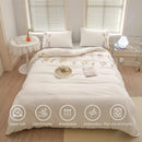 Embroidered Duvet Sets Farmhouse Floral Design - myhomestore.com.pk