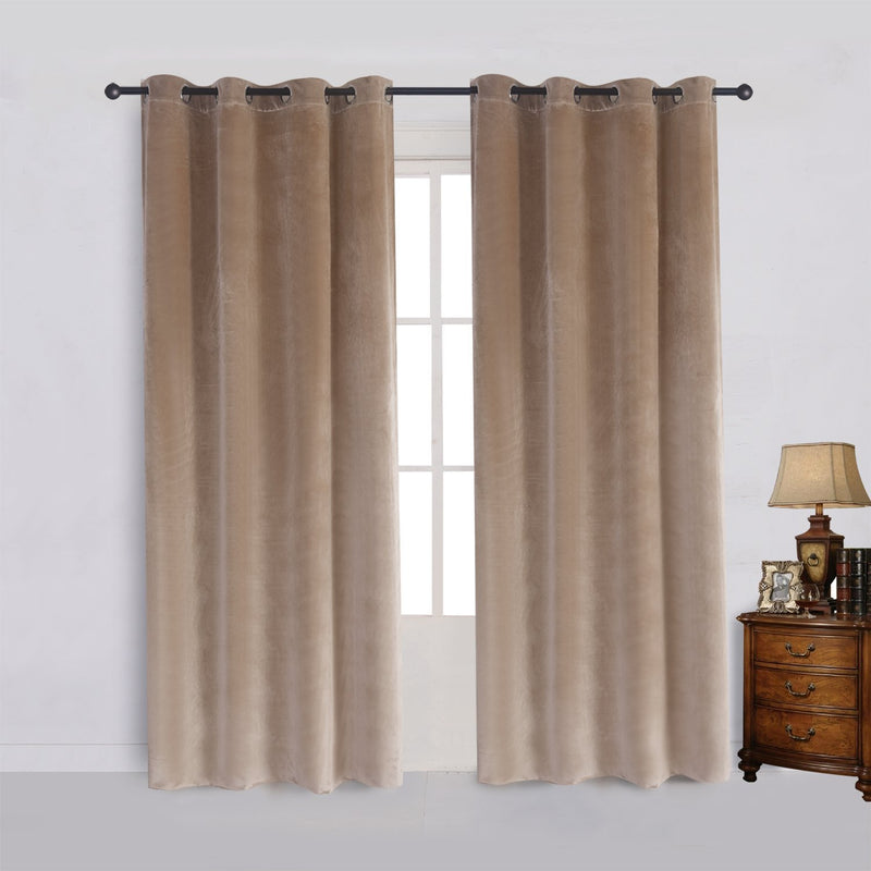 Premium Brown Velvet Curtain For Bedroom & Living Room