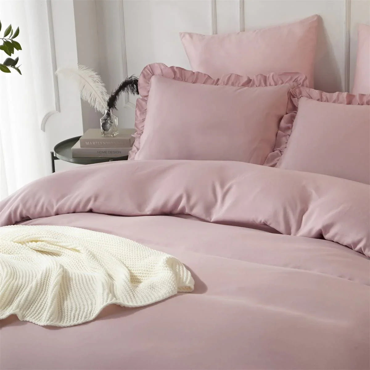 Lotus Leaf Duvet Cover (Pink) - myhomestore.com.pk