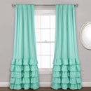 Allison white Ruffle Curtains-Window Panel Drapes Set for Living - myhomestore.com.pk