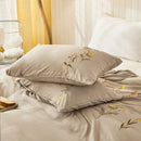 Embroidered Duvet Sets Farmhouse Floral Design - myhomestore.com.pk