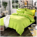 Plain Dyed Duvet Set (Parrot Green) - myhomestore.com.pk