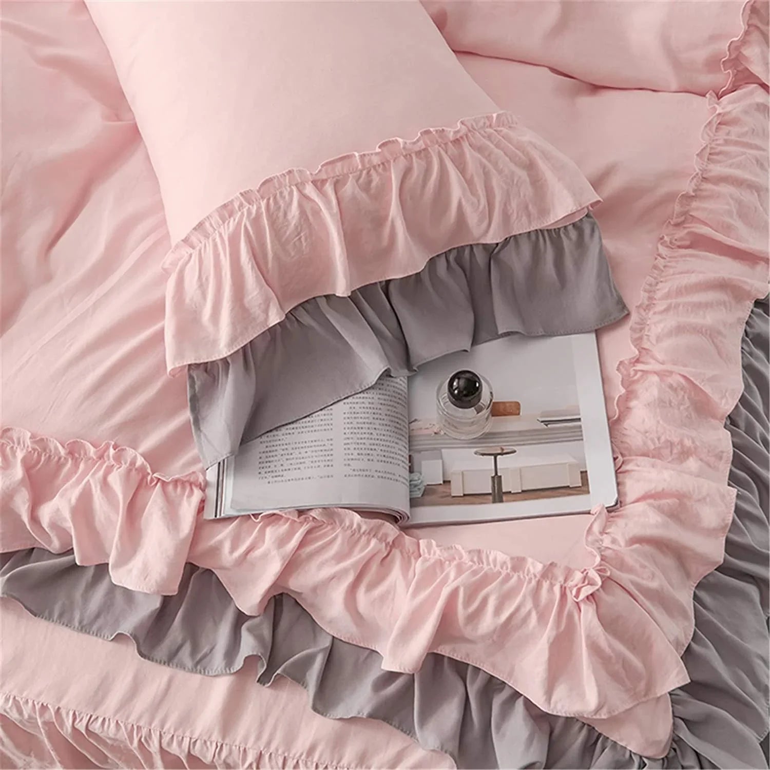 New Bottom Ruffled Set Duvet - myhomestore.com.pk