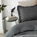 Lotus Leaf Duvet Cover (Charcoal) - myhomestore.com.pk
