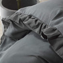 Lotus Leaf Duvet Cover (Charcoal) - myhomestore.com.pk