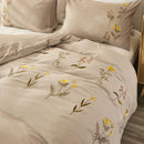 Embroidered Duvet Sets Farmhouse Floral Design - myhomestore.com.pk