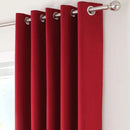 Plain Dyed Eyelet Curtains with lining - maroon - myhomestore.com.pk