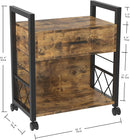 File Cabinet Industrial Printer Stand with Storage Home Office Cabinet 1 Drawer - myhomestore.com.pk