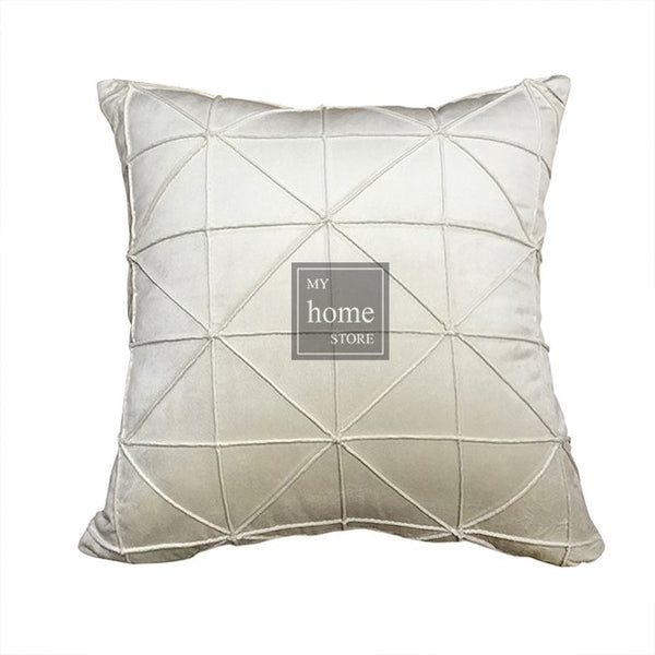 off-white velvet Pleated Cushion Cover