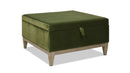 24" Square Velvet Storage Cocktail Ottoman - myhomestore.com.pk