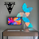 Triangle Spiderman Metal Wall Art, Geometric Jumping Spiderman Wall Decor - myhomestore.com.pk