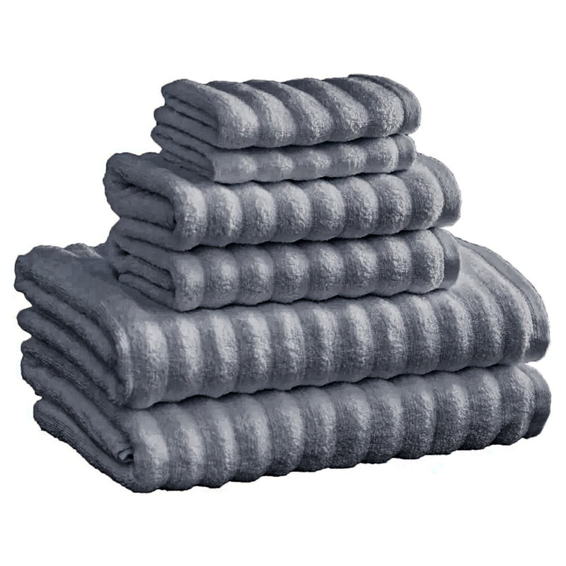 Cotton Ribbed Bath Towel Set