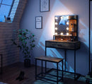 Dressing Table, Hairdressing Table, Make-up Table, Metal Frame - myhomestore.com.pk