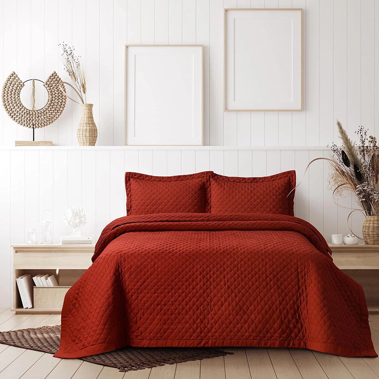Quilted Dimond Bed Spread - myhomestore.com.pk