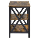 Topeakmart 3 Tiers Sofa Side End Table X Frame - myhomestore.com.pk