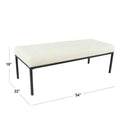 Off white Tufted Upholstered Bench - myhomestore.com.pk