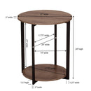 Carbon Loft Mullis Round Double Tier End Table - myhomestore.com.pk