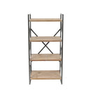 Carncoagh 54.3'' H x 24'' W Iron Etagere Bookcase - myhomestore.com.pk