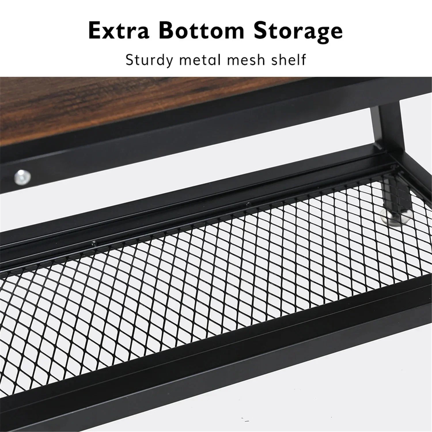 Side Table with 3-Tier Storage Shelf - myhomestore.com.pk